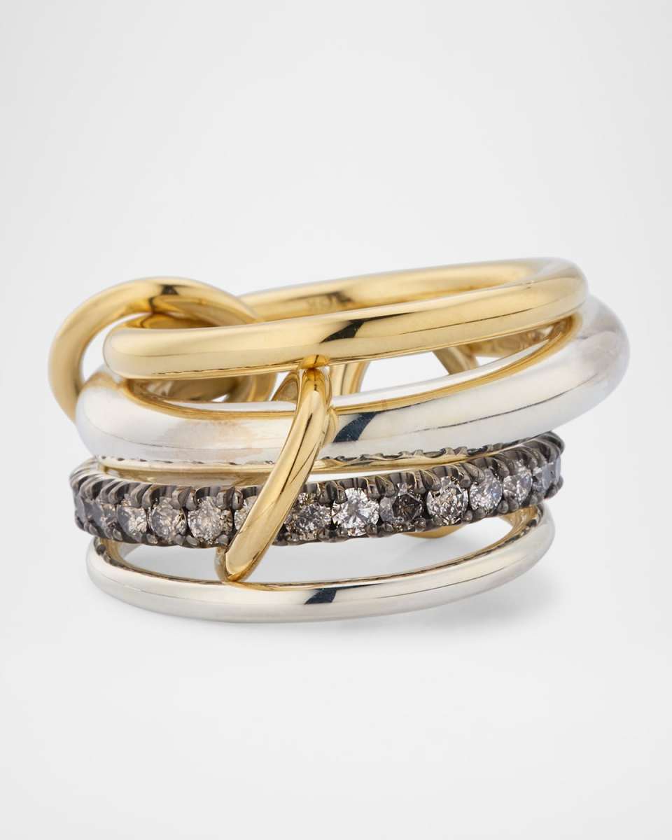 Janssen SG Four Link Ring with Diamonds